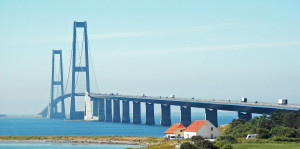Halvmarathon på Storebæltsbroen